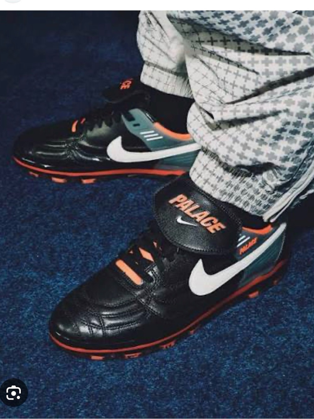Palace Skateboards x Nike Men's Cryo Shot Black/Crimson Turf Sneaker M 6.5 /W 8